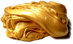 Intelingentní plastelína: Oslnivá zlatá